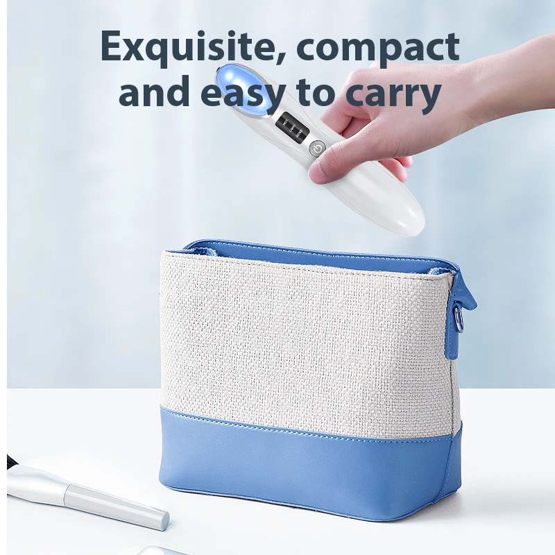 العناية بالعين جهاز التجميل مدلك الوجه 3 في 1 LED الفوتون عصا الضوء للاسترخاء العين الهالات السوداء أكياس العين الانتفاخ أداة العناية بالبشرة #4