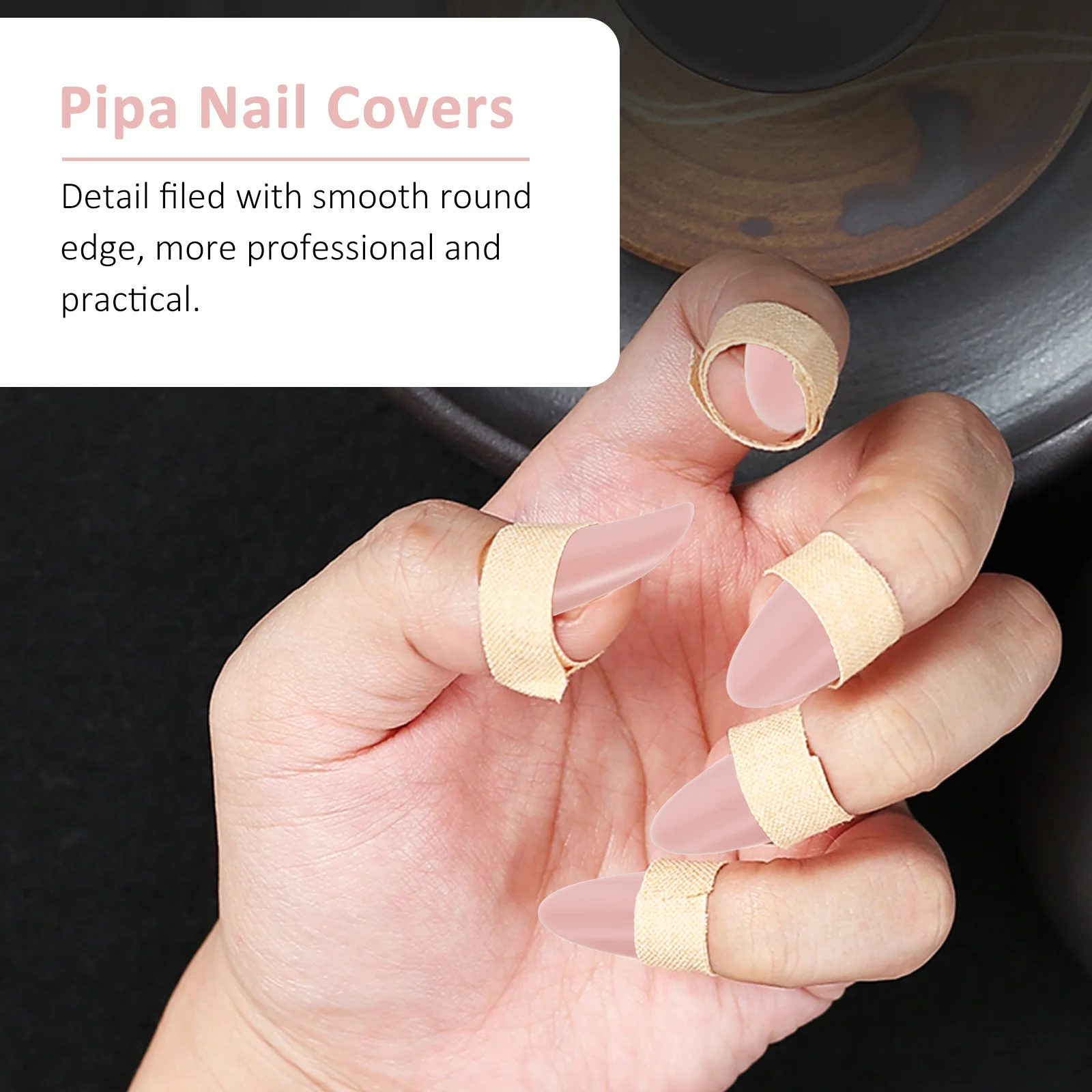 

5pcs Pipa Nails Premium Finger Picks Smooth Round Portable For Guzheng Pipa Players Durable Fingertip