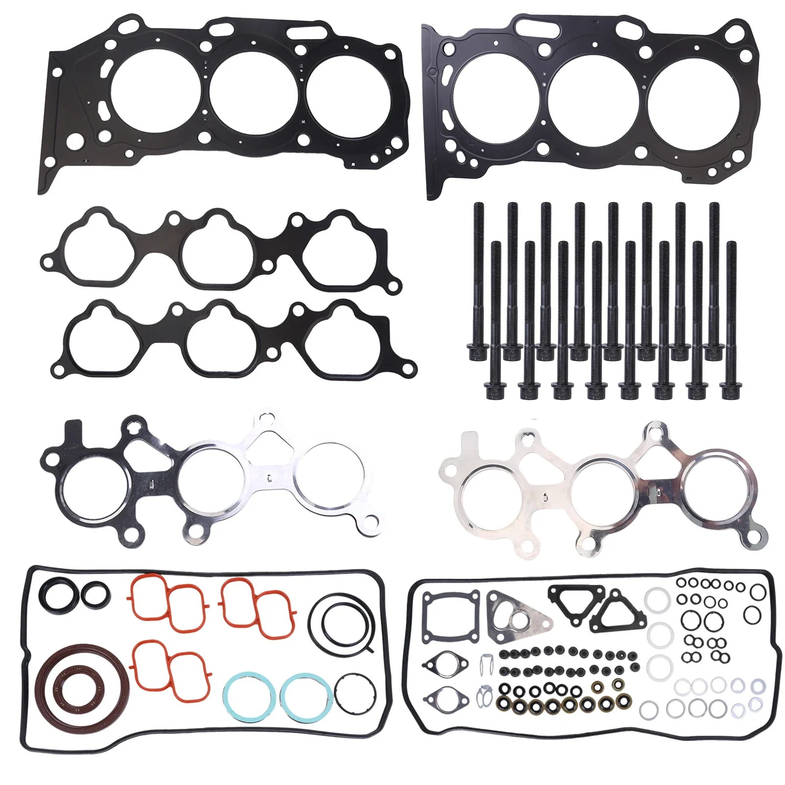 Set guarnizioni testata con bulloni compatibili per Toyota Camry Sienna Lexus ES350 3.5L 2GRFE 2005-15