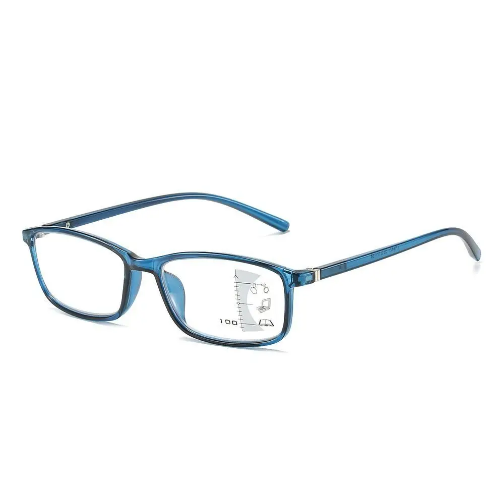 Lunettes de lecture anti-lumière bleue bloquant les rayons bleus, progressives, multifocales, pour la vision de près et de loin, pour l'hypermétropie, ultra-légères en PC