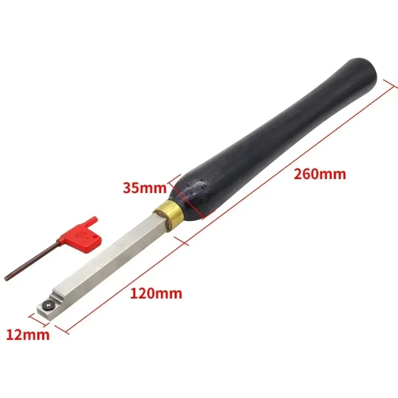 4 قطعة قاطع HSS قابل للتبديل أداة تحويل الخشب المجوفة لمغزل المشاريع #3