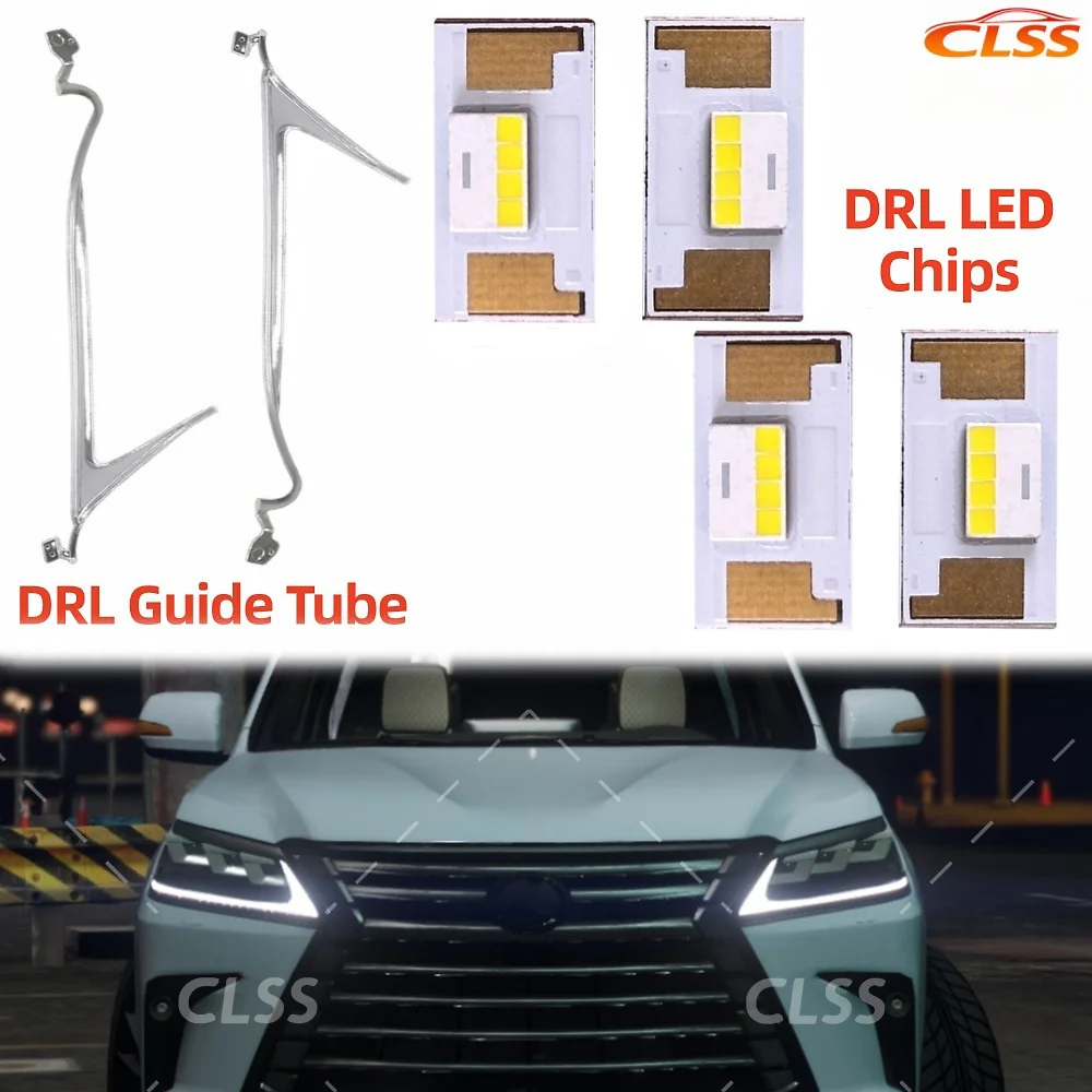 

НОВЫЕ светодиодные панели Angel Eyes DRL, фара, трубка DRL, акриловая направляющая для дневных ходовых огней, полоса для Lexus LX570 2016-2019