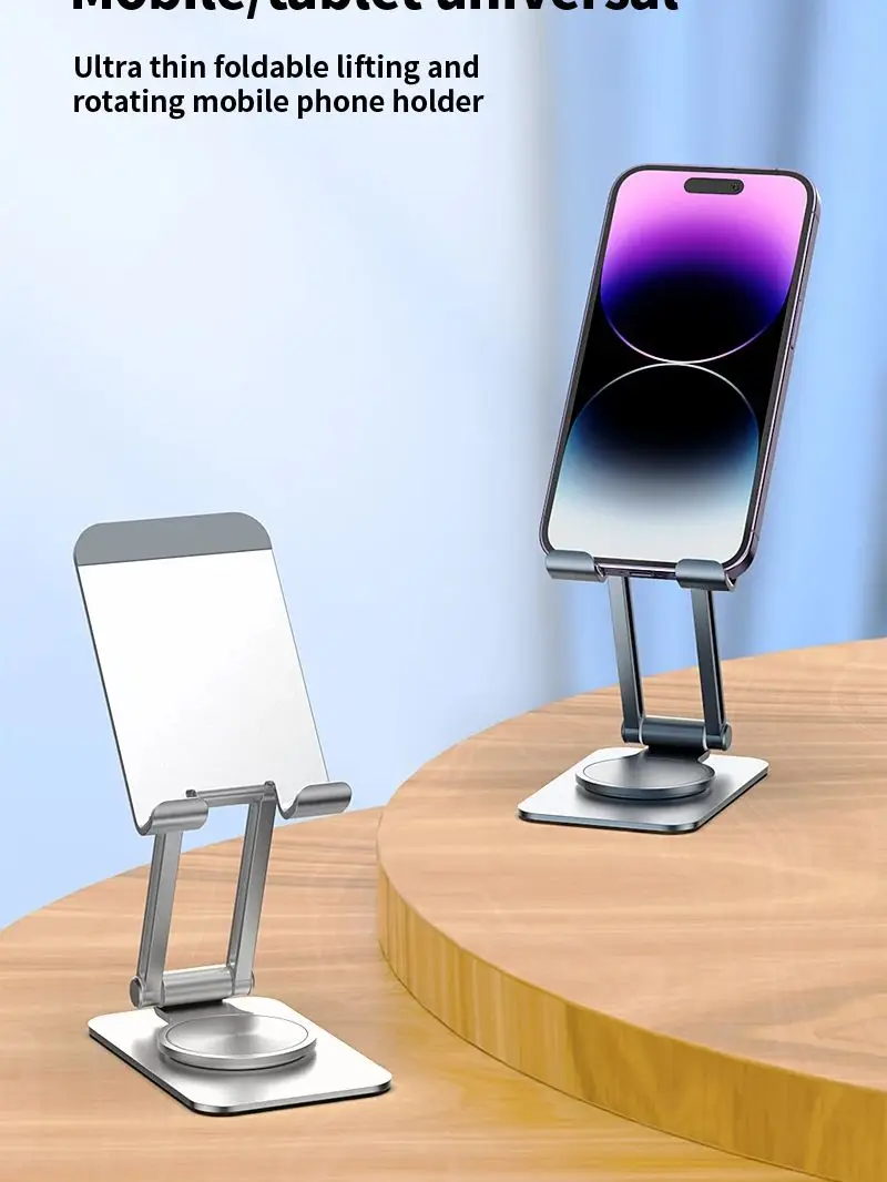 Aluminum Alloy Rotating Phone Stand Desktop iPad Holder Multifunctional Universal Tablet Support Portable