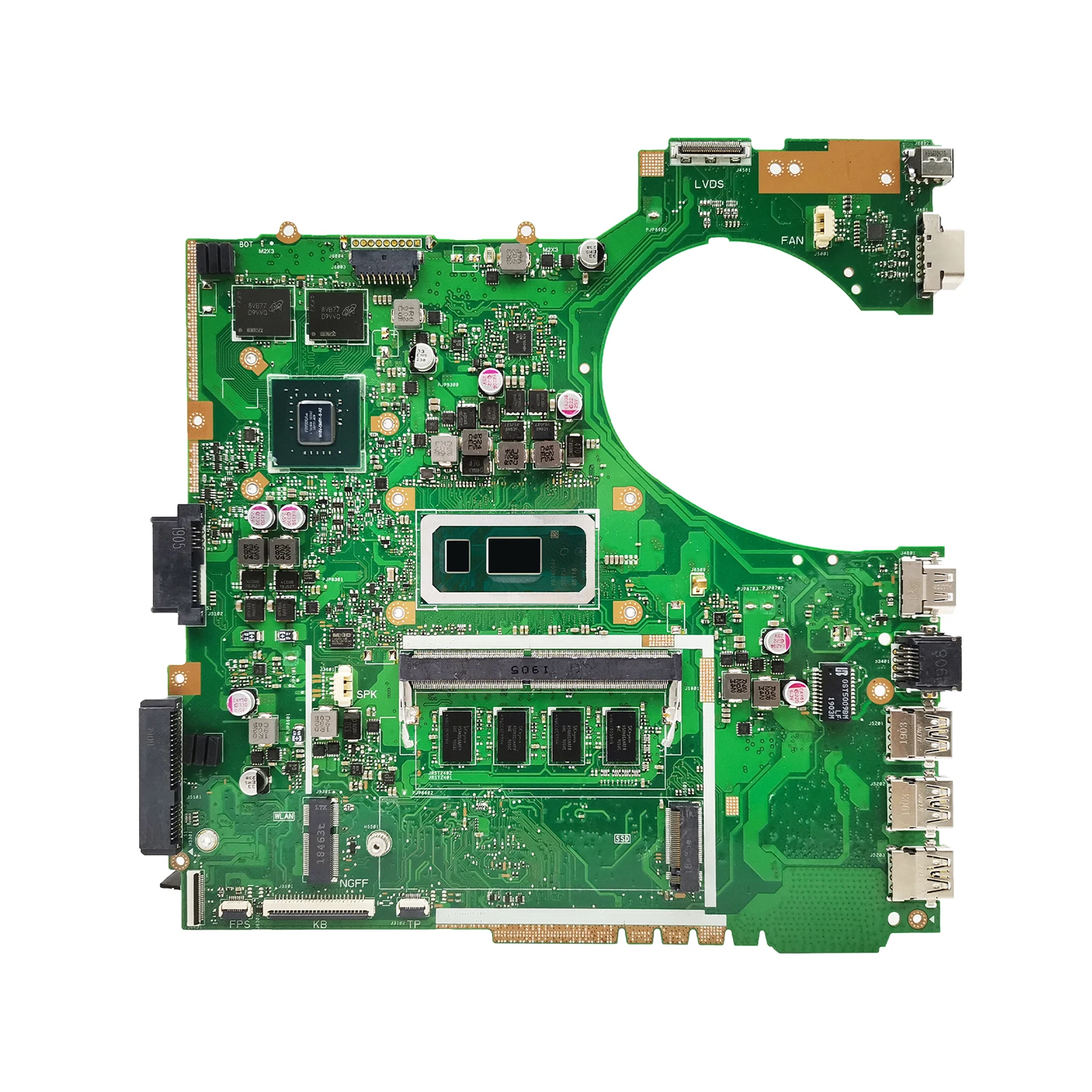 P1440F Notebook Mainboard For ASUS PRO P1440FB B1440FA P1440FA Laptop Motherboard CPU I3 I5 I7 8th Gen 4G/8G RAM 920MX DDR4