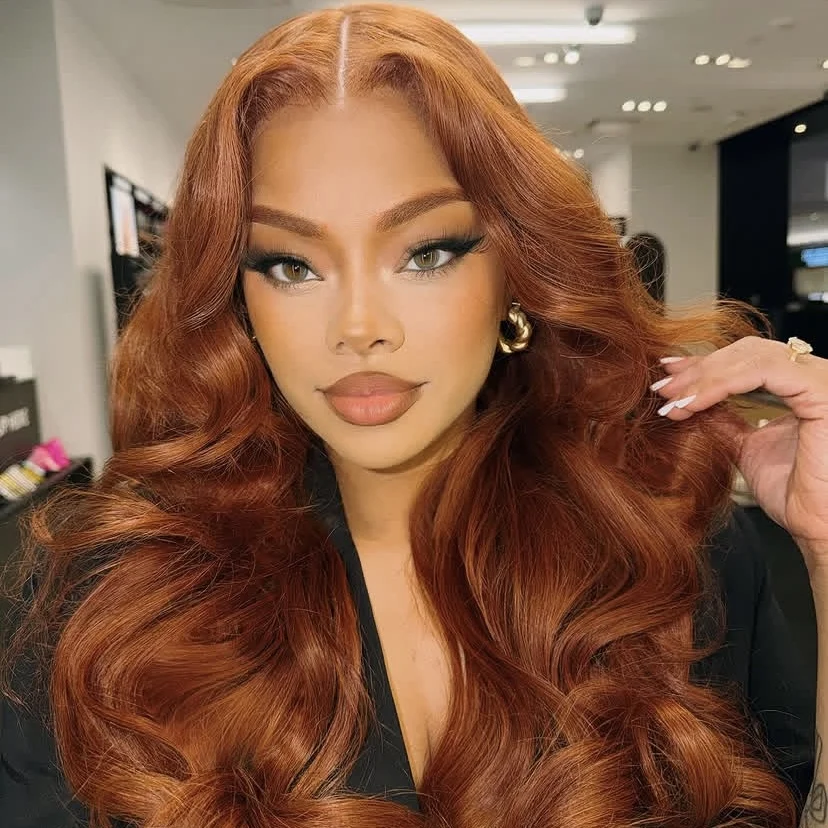 

36 inches Light brown lace Front Human Hair Wigs Body wave Black women13x4 Transparent Lace Natural Brazilian Human hair wig