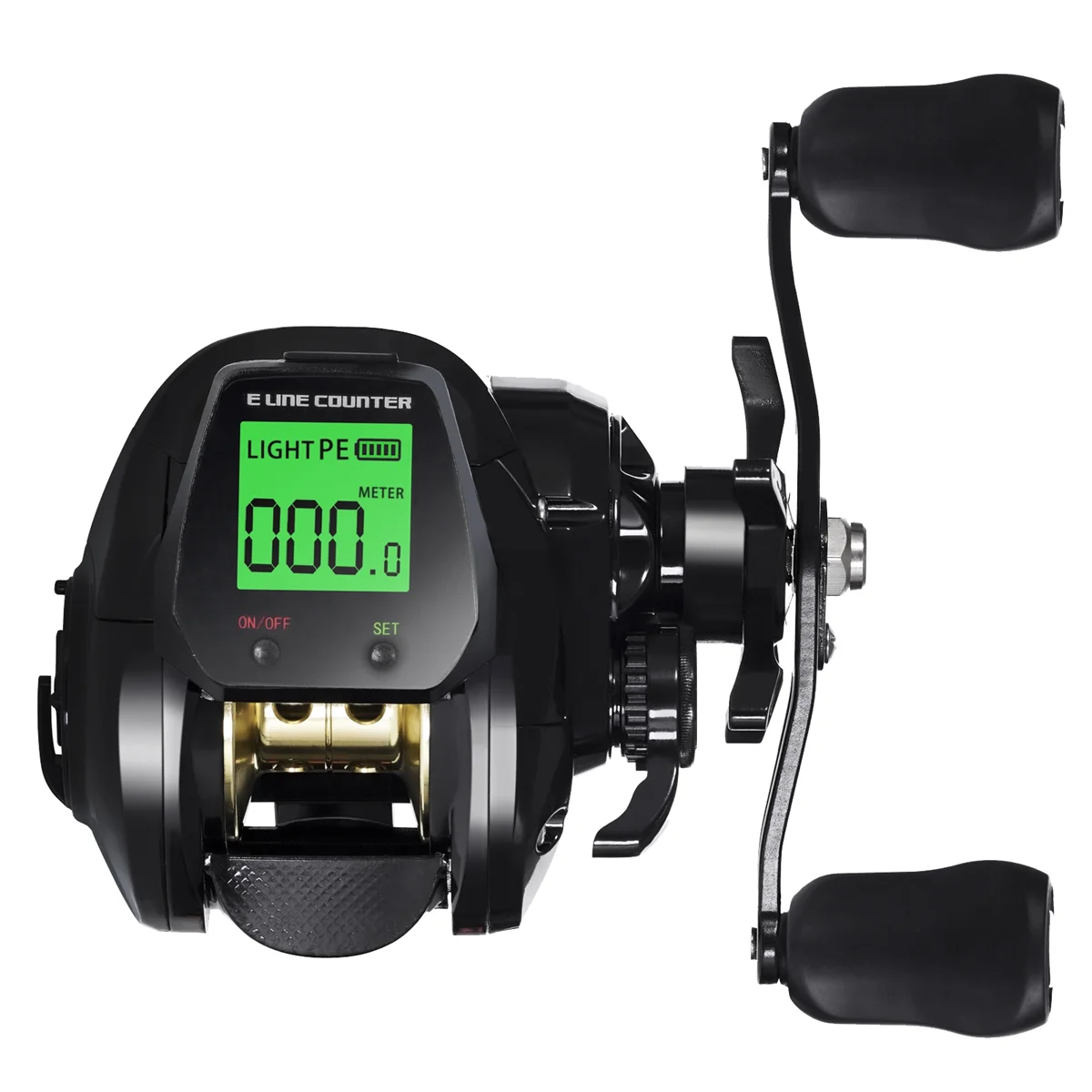 Electronic Baitcasting Fishing Reel LED Screen High Speed 7.2:1 10Kg Saltwater Waterproof Cast Drum Wheel Casting-Right