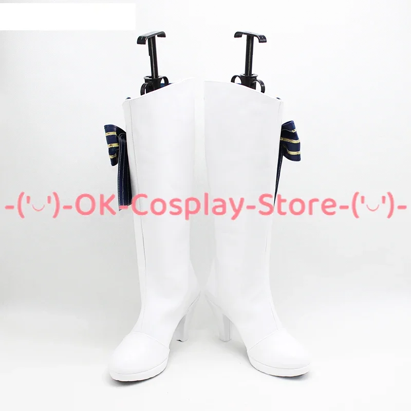 Emiria Cosplay Shoes Anime Re:Life in a different world Cosplay Prop PU Leather Shoes Halloween Party Boots  Custom Made