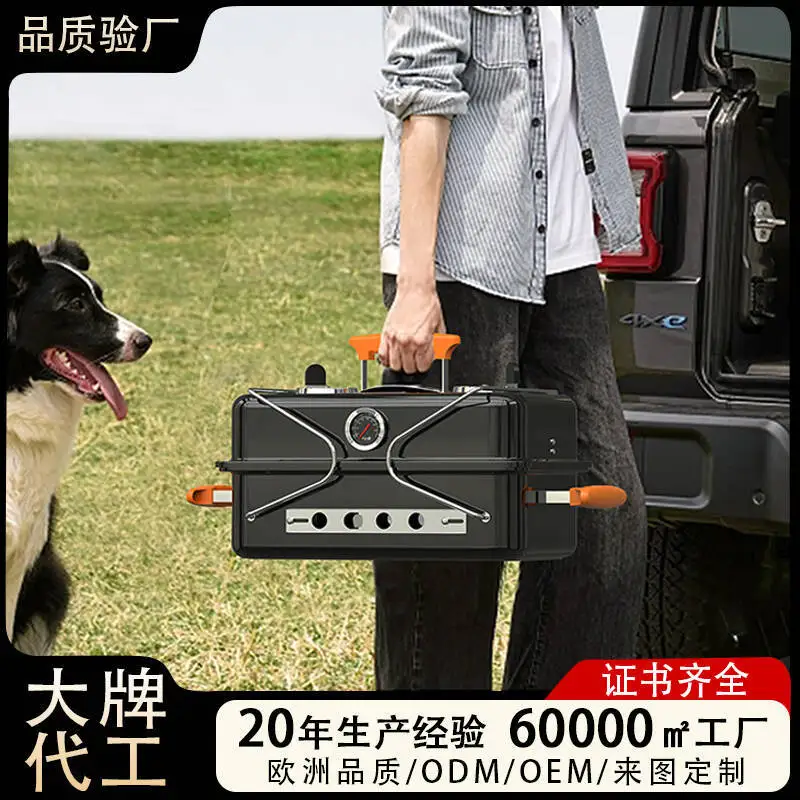 شواية محمولة قابلة للطي طاولة تخييم كربون خارجي