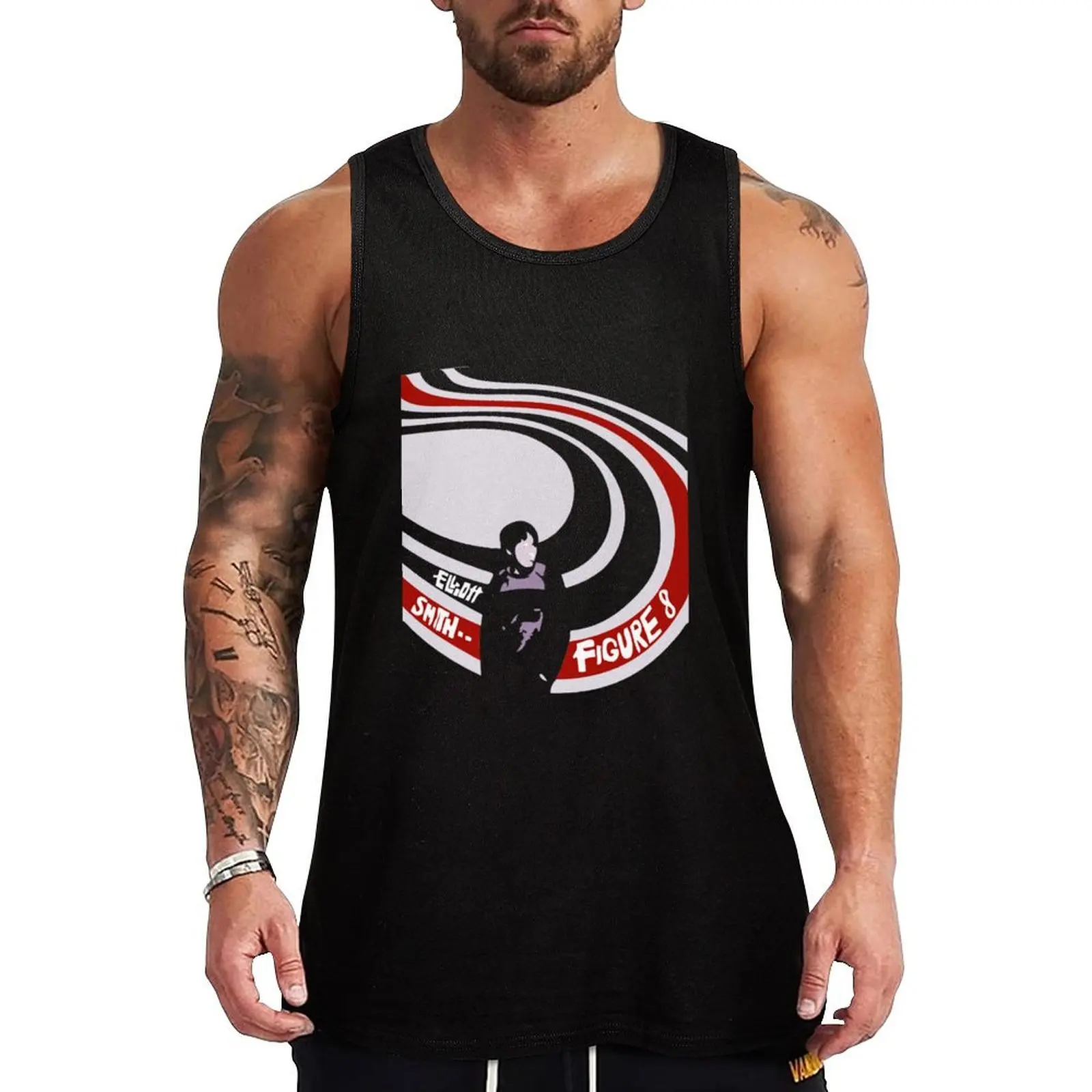 

Elliott Smith Tank Top Men gym sportswear Sleeveless top singlet for men Bodybuilding shirt