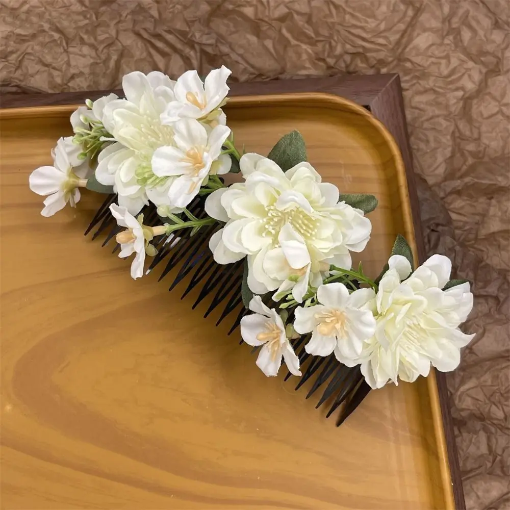 

Flower Flower Hair Comb Side Clip Thailand Flower Hairpin Korean Style Headwear Hair Accessories Wedding Bride Accessories