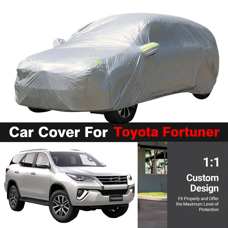 

Full Car Cover For Toyota Fortuner SW4 SUV Outdoor Anti-UV Sun Shade Snow Rain Ice Protection Cover Dustproof