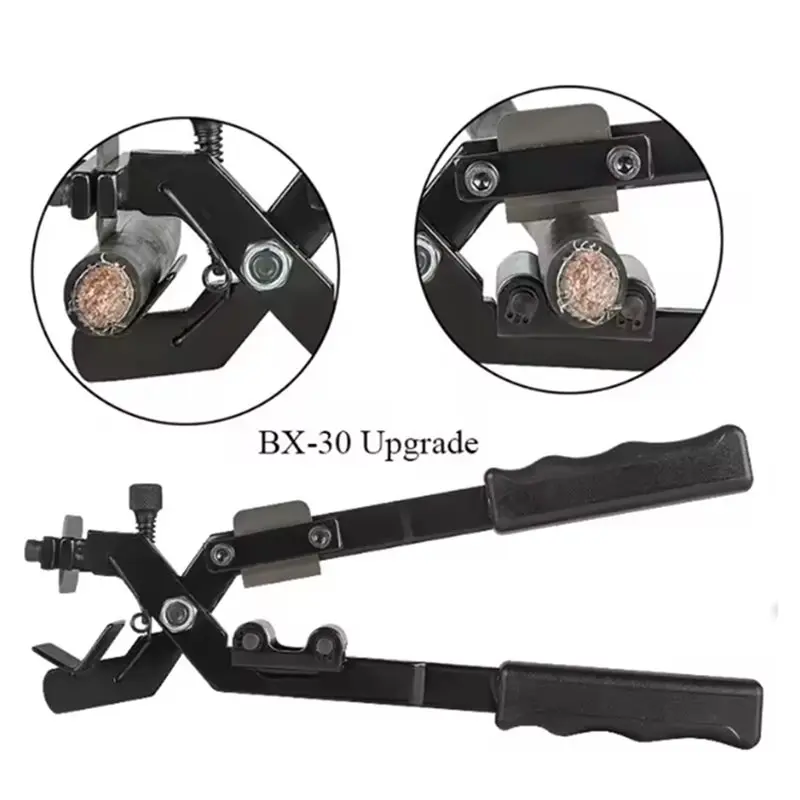 ABZL BX-30A ترقية متجرد الأسلاك المعزولة لإزالة 15-30 مللي متر قطر طبقات عزل الأسلاك ، سلك لأداة تجريد ذو طيات