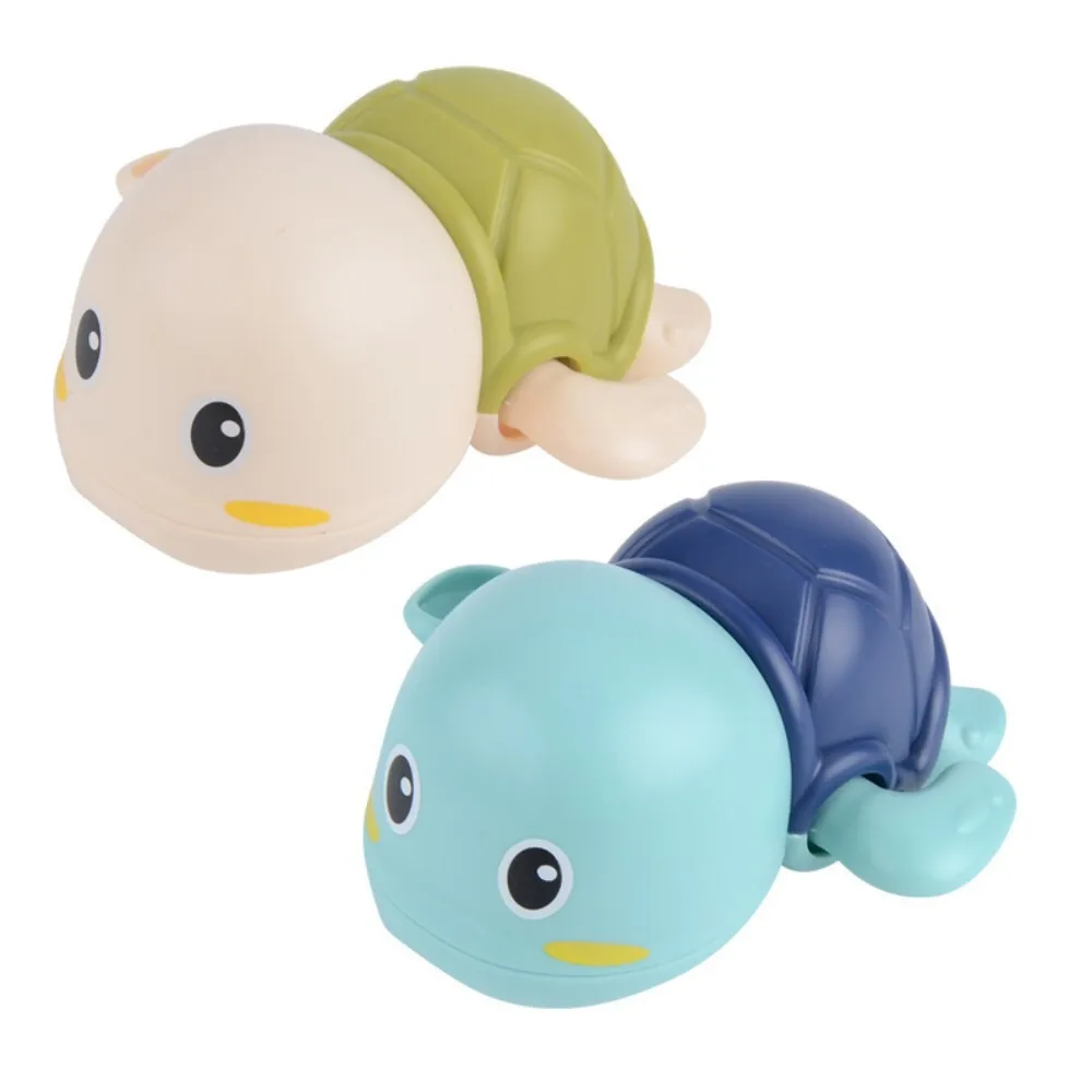 Juguete de baño con forma de pato y tortuga para nadar, para bebés, niños pequeños, juego de agua infantil, diversión en bañera o piscina 124