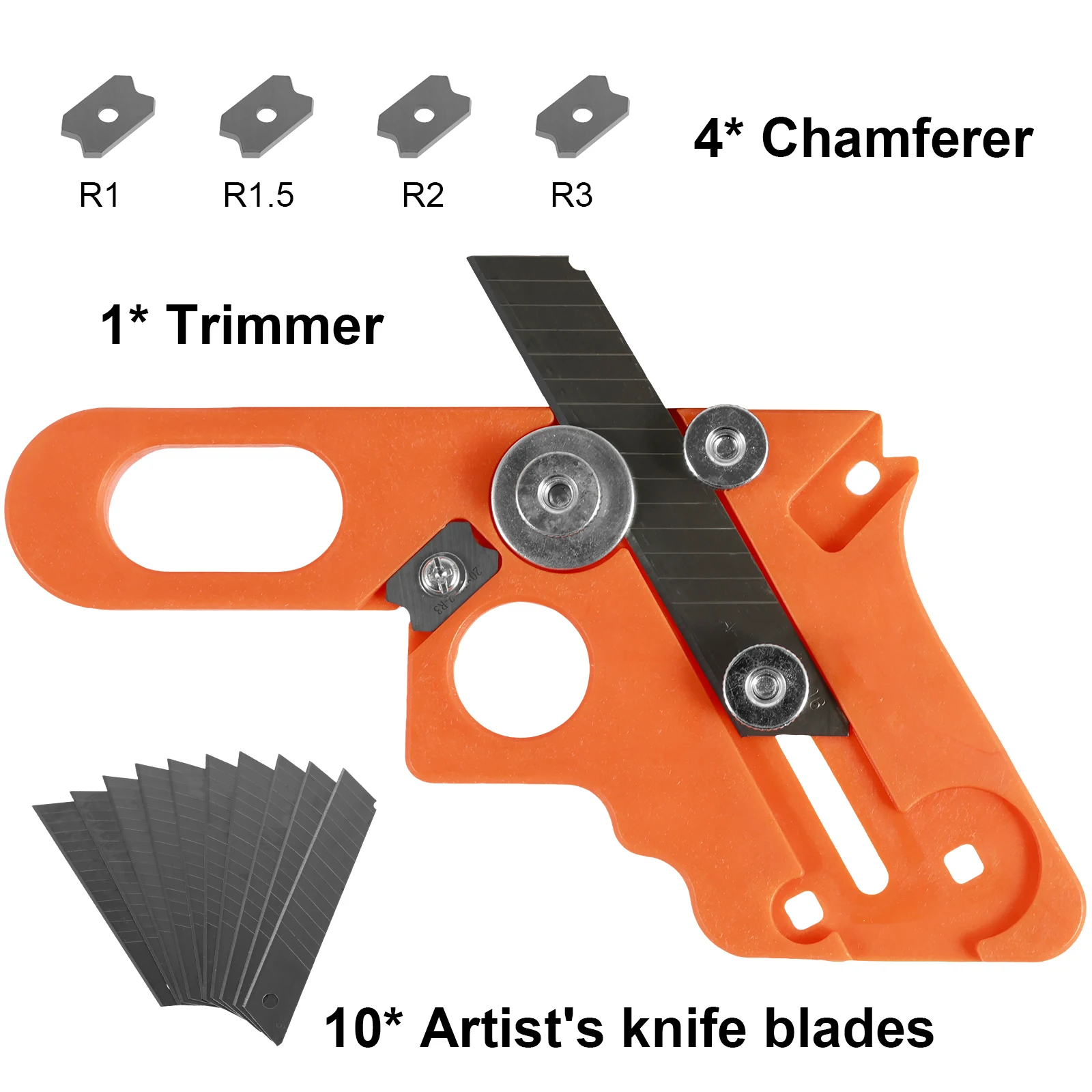 Woodworking Edge Trimming Knife Set Hand Tool Band Trimmer Corner Planer Chamfering Fillet Arc Manual Planer Tool for Furniture