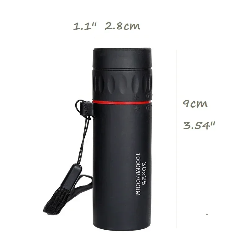 Binoculars High Definition Monocular Telescope 30X25 Waterproof Mini Portable  Zoom 10X Scope For Travel Hunting