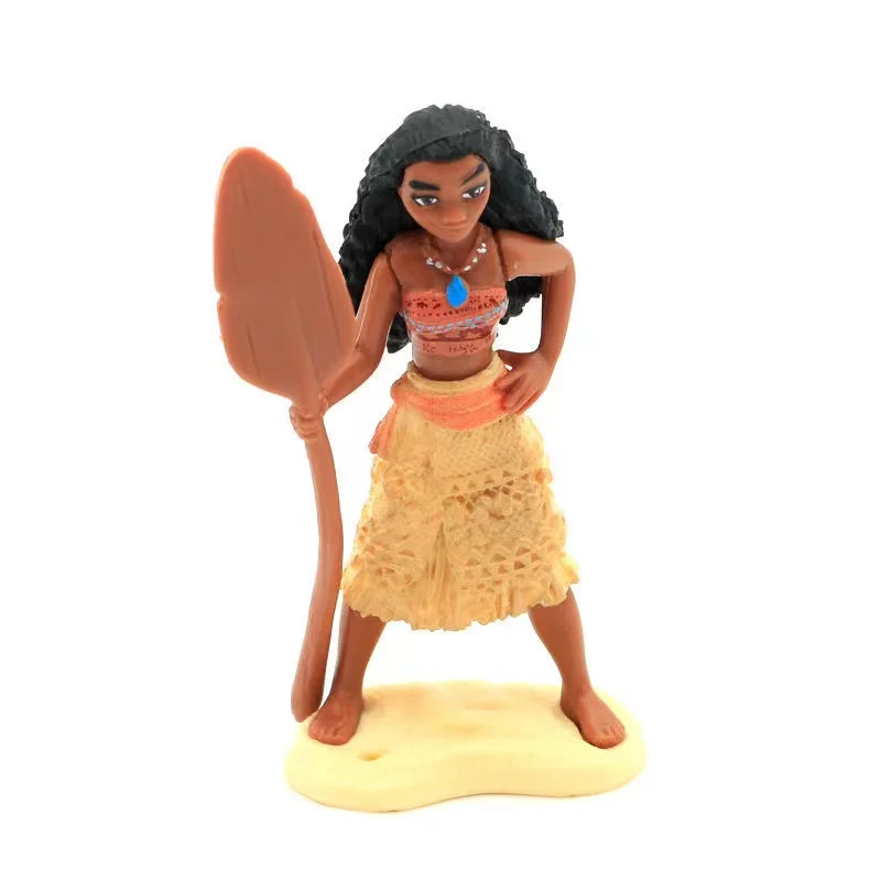 6pcs/set Disney Moana Princess Maui Chief Tui Tala Heihei Pua Action Figure Toys Kids Christmas Birthday Gift