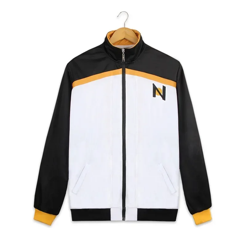 Disfraz de Cosplay de Subaru Natsuki, Ropa Deportiva, Re:Zero kara Hajimeru Isekai Seikatsu, Chaqueta, Pantalones, Traje, Chándal Negro y Blanco, Uniforme