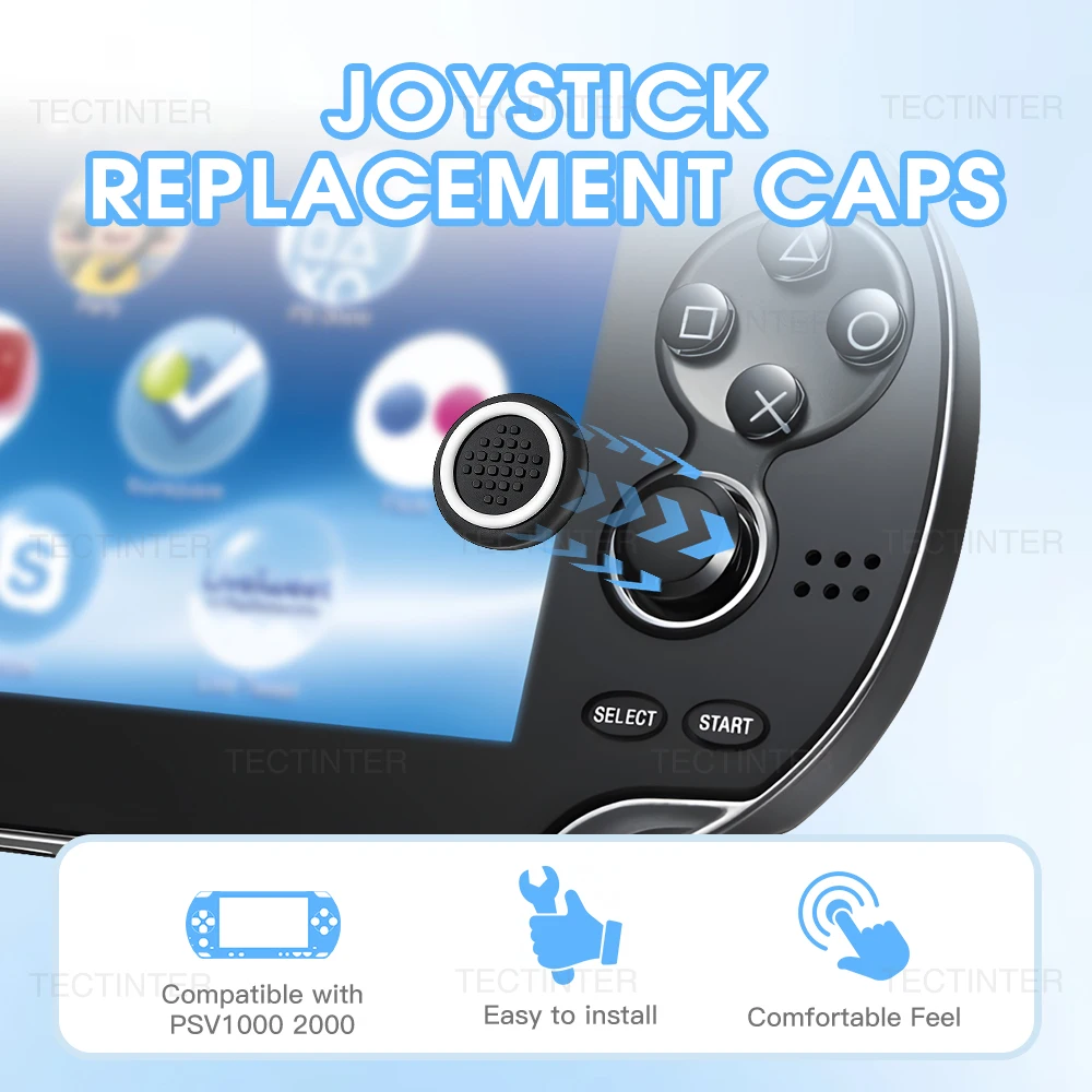 4pcs Silicone Thumbstick Grip Cover For Psvita PSV1000/2000 Console Joystick Caps Repair Parts Protector Case Game  Accessories - view 3