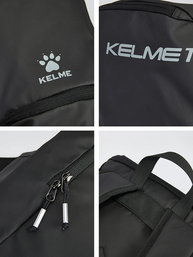Kelme Men's Backpack Student Backpack Outdoor Training Running Bag Football Sports Large Capacity Travel Backpack