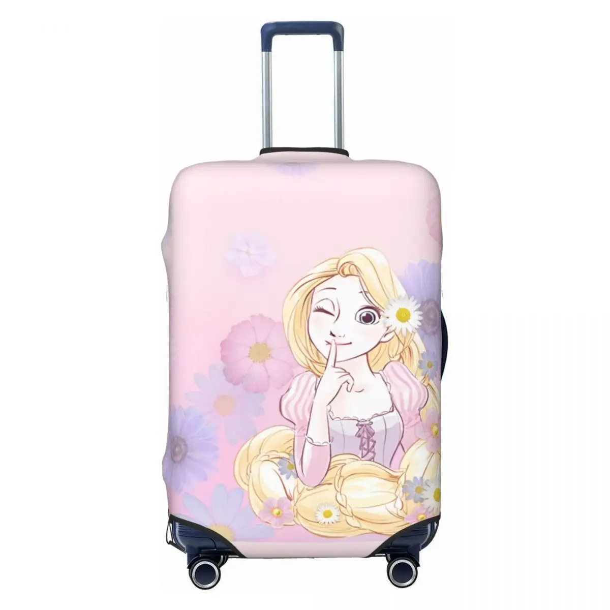 

Custom Princess Tangled Luggage Cover Elastic Cartoon Funny Travel Suitcase Protective Covers Fits 18-32 Inch