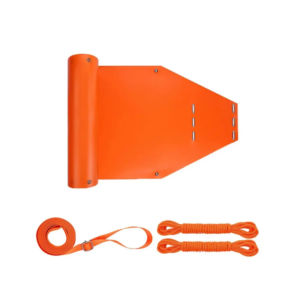 Bright Orange Deer Drag Sled for Enhanced Visibility During For Ice Fishing Hunting Trips and Firewood Hauling