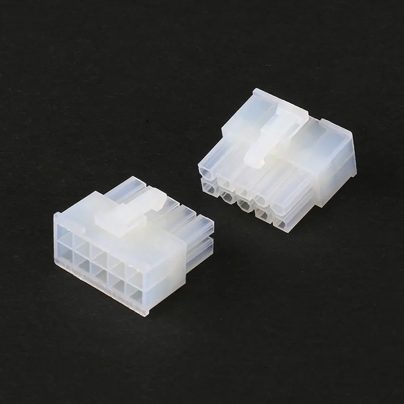 20Pcs 5557 4.2mm 2P 4P 6P 8P 10P 12P 14P 16P-24Pin White Male Plug Plastic Shell For Car Computer Power Connectors Housing