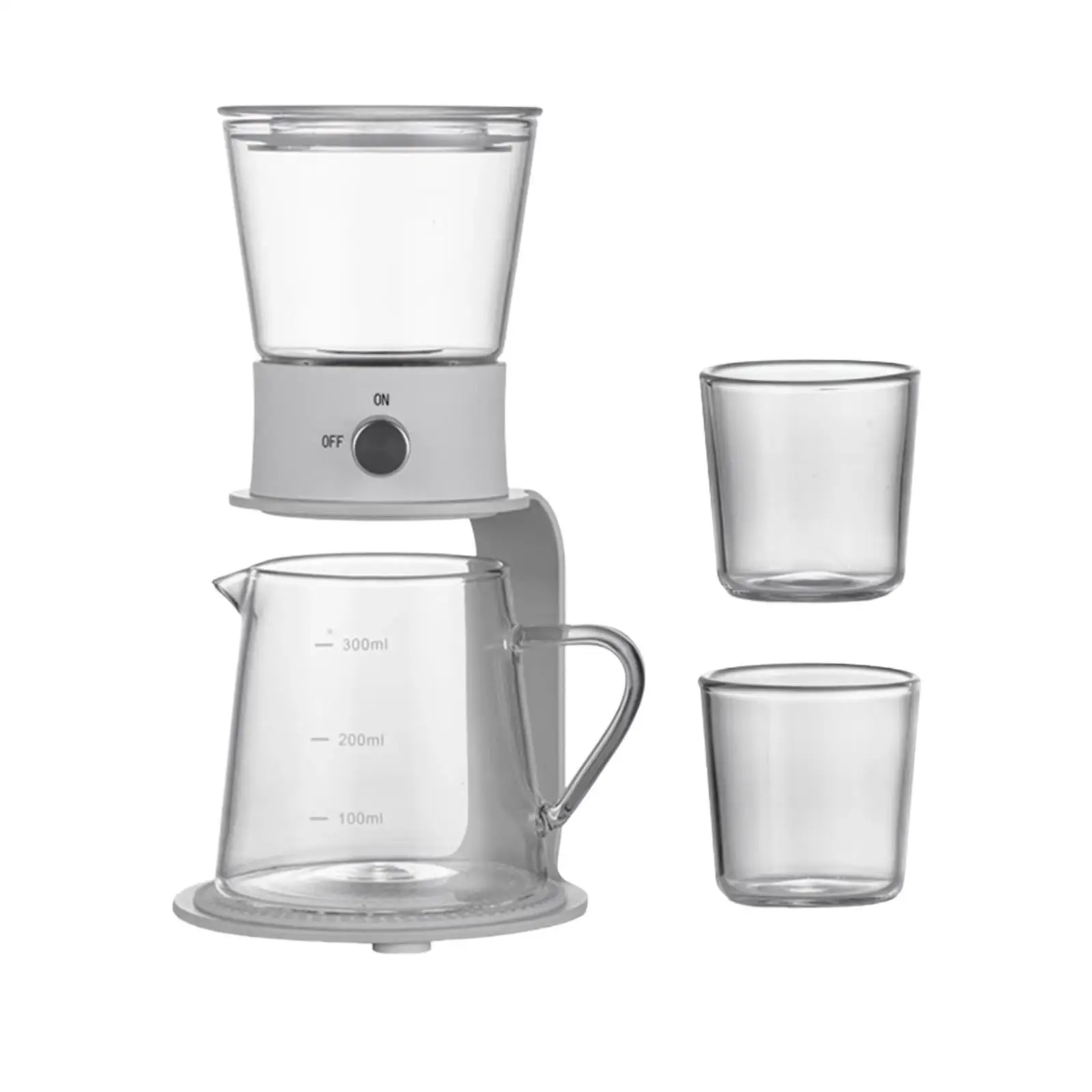 

Чайный набор Kungfu Drip: термостойкий стеклянный чайник и посуда для чаепития, идеально подходит для дома, офиса, улицы, в качестве подарка на день рождения