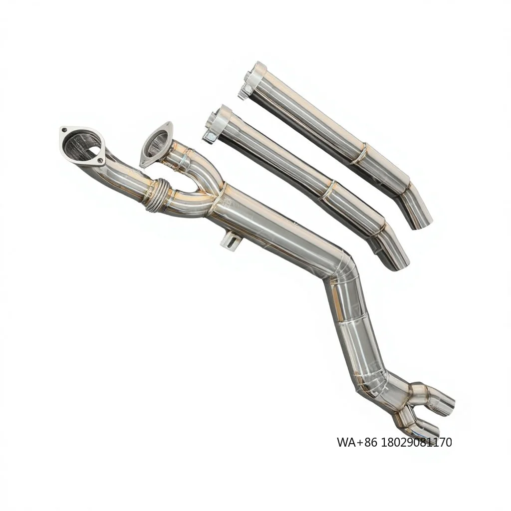 

Performance 304 Stainless Steel 4 Inch/101mm Single Middle Pipe for G8X G80 M3/G82 M4 Exhaust Resonators Professional