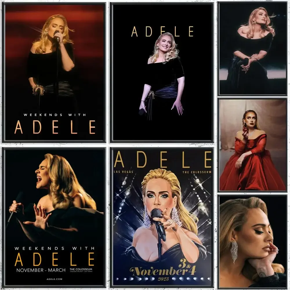 Singer A-Adele Adkins Painting Calligraphy HD Canvas Poster Crease Free Waterproof All Space Wall Decor