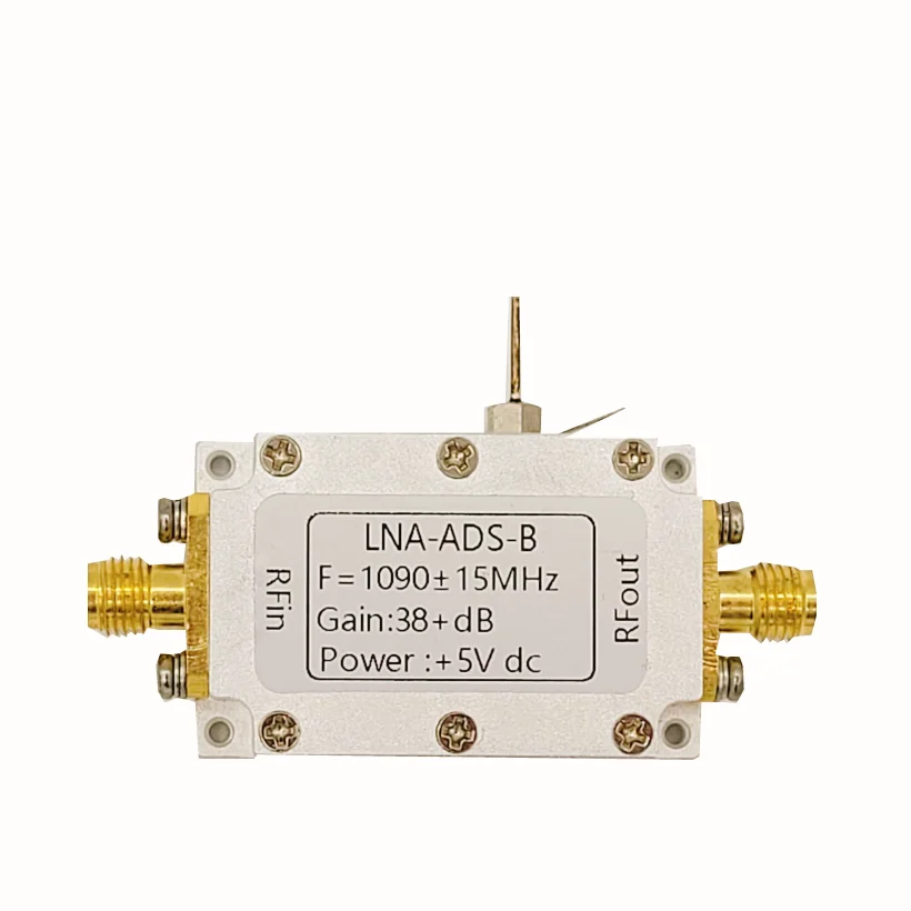 

1090MHz Bandpass SDR ADS-B Signal Amplifier RF Amplifier LNA ADS-B Aircraft