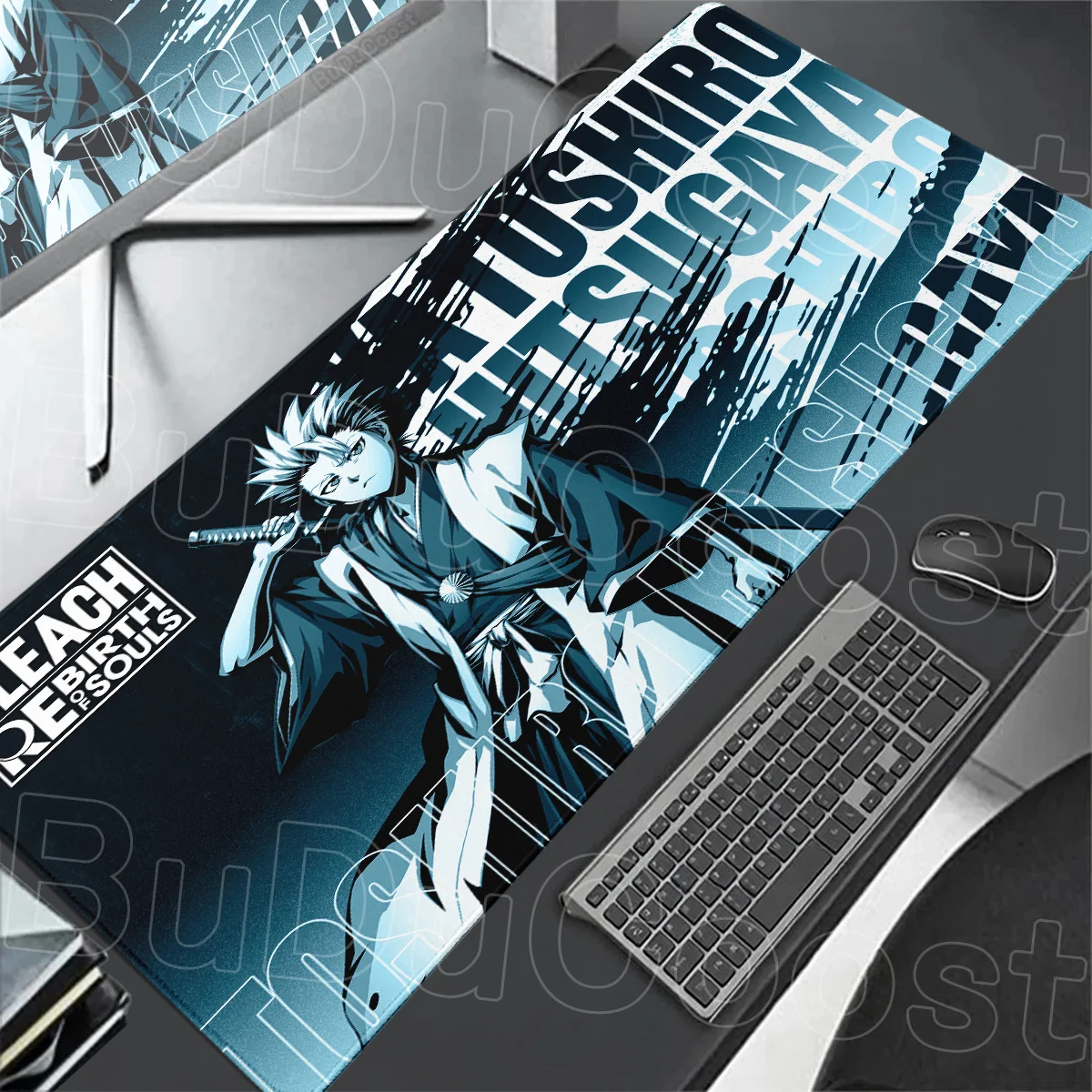Cool Toshiro Hitsugaya Gamer Speed Mouse Pad XXL Anime Bleach Office Anti-slip Deskmat Rubber Mausepads Setup Gaming Accessories