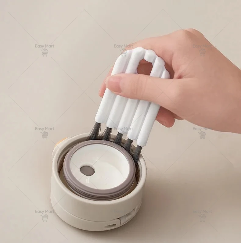 Random color, single product Kitchen household artifact milk bottle thermos cup groove  cleaning multi-functional cleaning brush