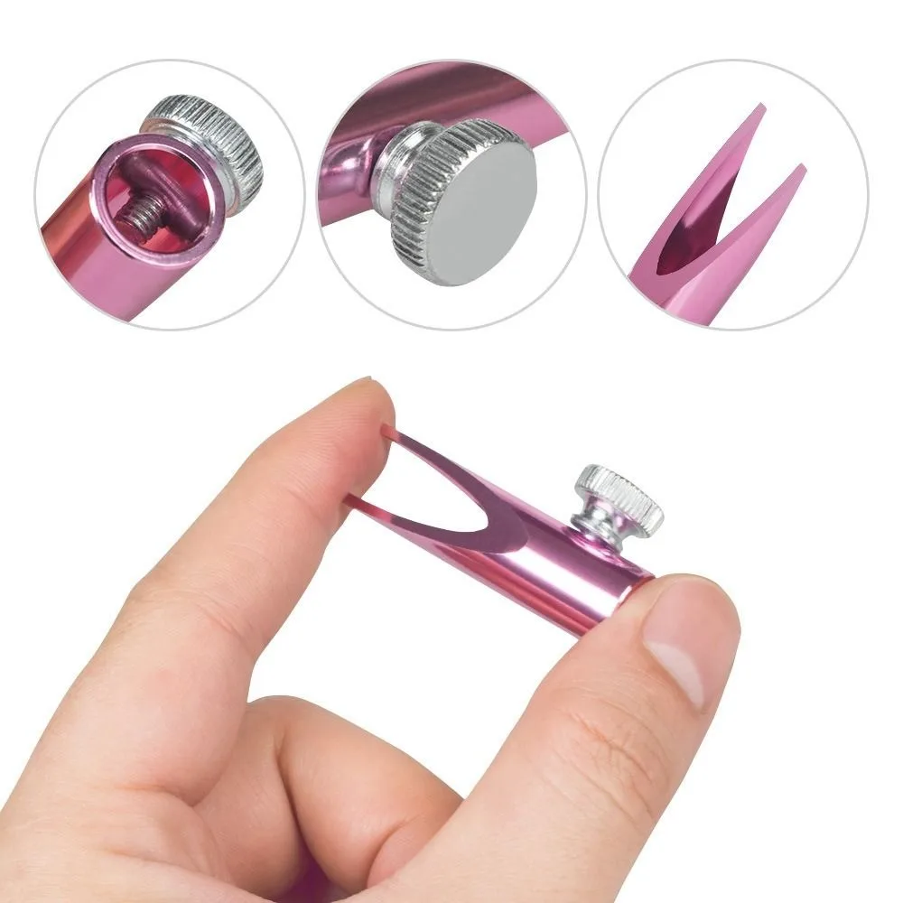 Metal Eyebrow Pencil Sharpener Double-Sided U-Shaped Pencil Sharpening Base Eyebrow Pencil Eyebrow Sharpening Slot