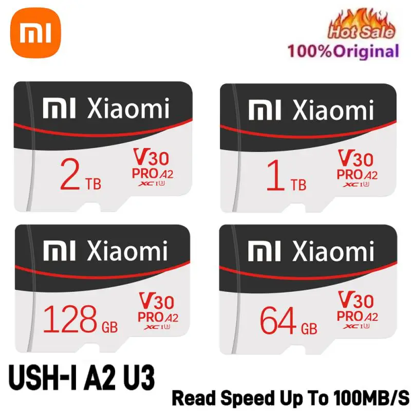 Xiaomi 2TB Memory Card A2 Class 10 V30 TF Card 1TB Mini SD Card 512GB High Speed Micro TF SD Card 256GB For Nintendo Switch