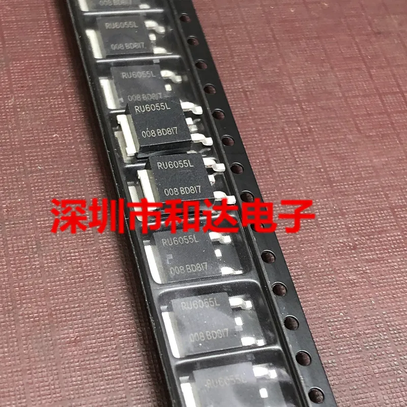 10 pièces original nouveau RU6055L MOS tube à effet de champ patch TO-252 60 V 60A