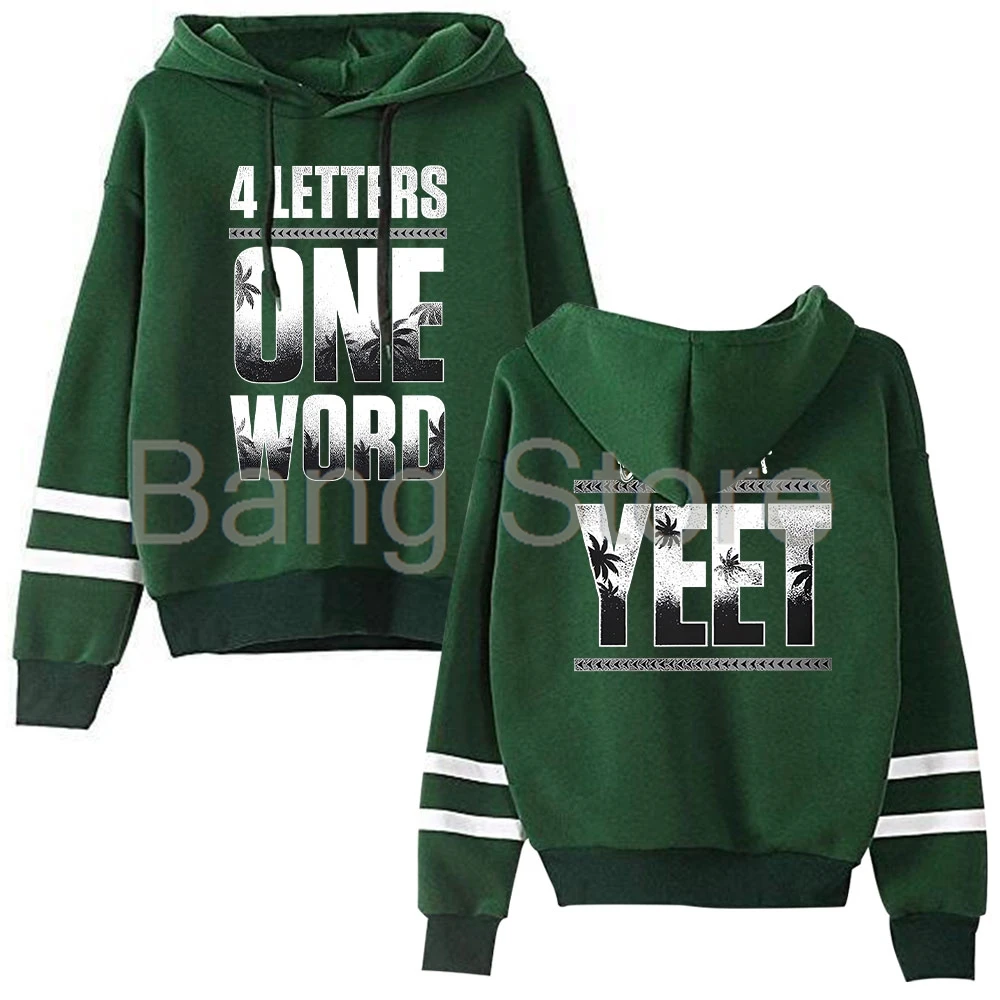 سترة بقلنسوة للجنسين من Jey Uso بأربعة حروف وكلمة واحدة، بدلة رياضية عصرية للجنسين #5