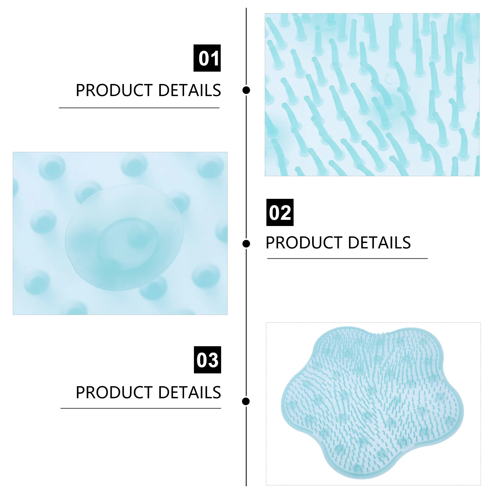 2 قطعة غسيل القدم الحمام ضمادة مساج مقاومة للاهتراء Tpr شفط كأس قدم الأنظف للاستحمام العناية بالقدم الراحة