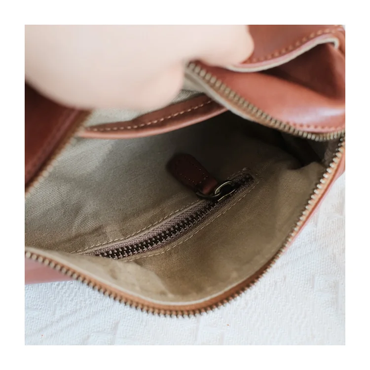 Vintage designers handmade first layer cowhide women's crossbody bag weekend shopping luxury genuine leather shoulder bag