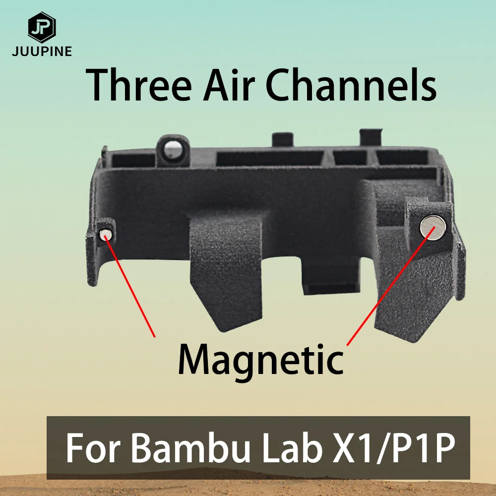 

Обновление для лабораторного 3D-принтера Bambu 1 шт., охлаждающий вентилятор для магнитной печати, фитинг для канала из бамбука P1P/бамбука