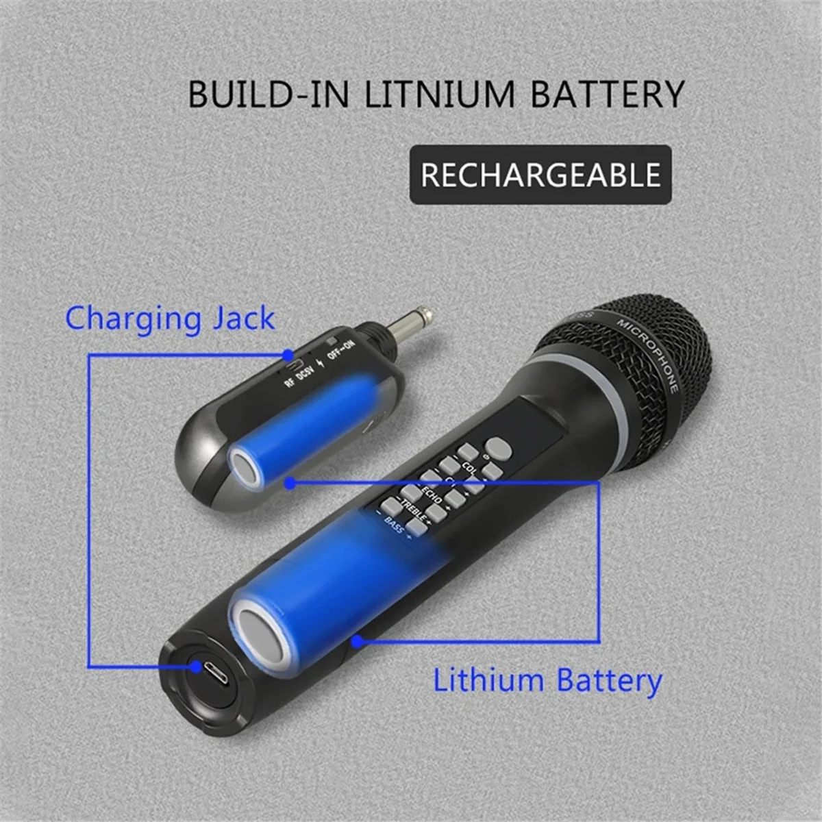 POP-lUHF беспроводной микрофон ручной Bluetooth микрофон для караоке студия записи домашняя вечеринка пение для автомобиля