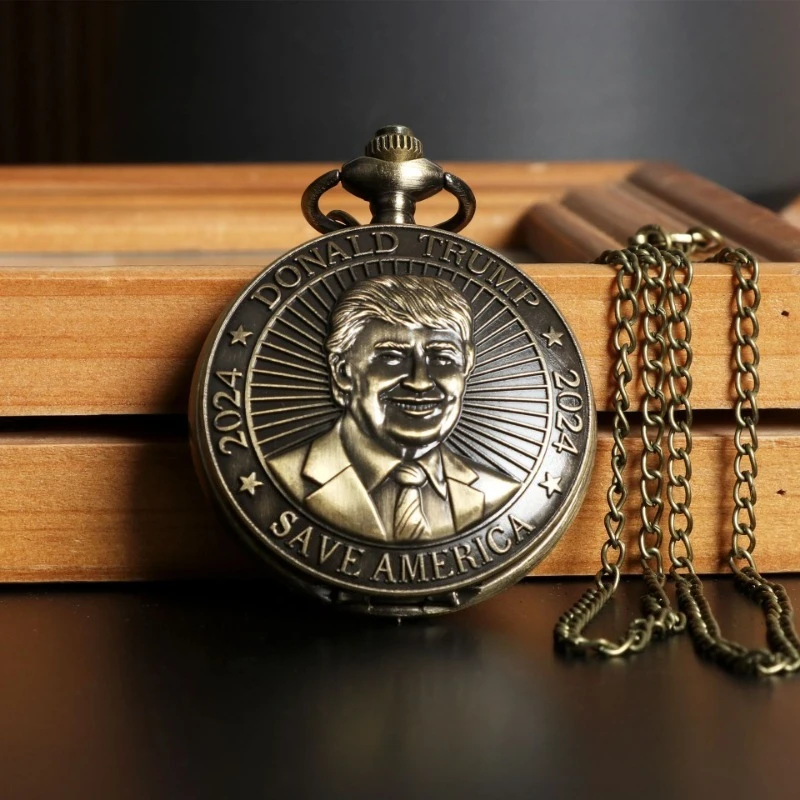 ساعة جيب كوارتز فليب ريترو أرقام رومانية كلاسيكية أرقام عربية للرجال والنساء قلادة مادة سبائك الزنك