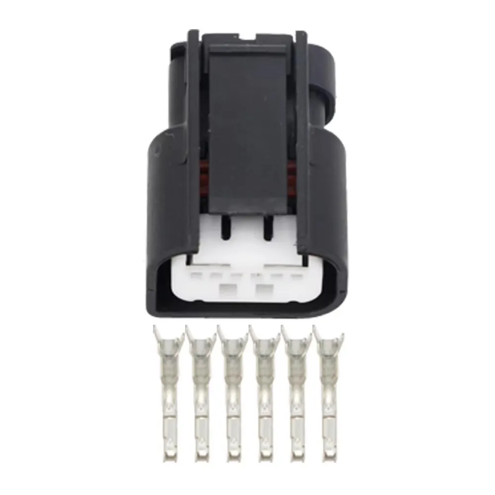 

6 Way Starter Car Wire Cable Plastic Housing Socket With Terminal For Ford Auto Rear View Camera RVC Electrical Connector