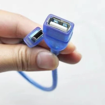 

5PCS For mini mini usb otg data cable Car MP3 U disk adapter cable Car audio T-port adapter AUX