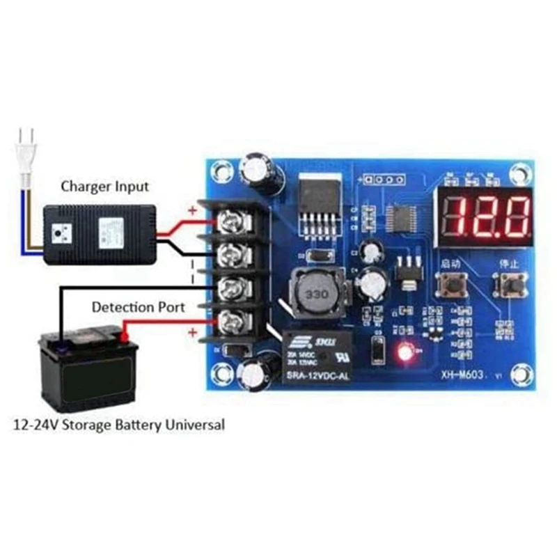 Hot 2X XH-M603 12-24V Charge Control Module Battery Protection Board