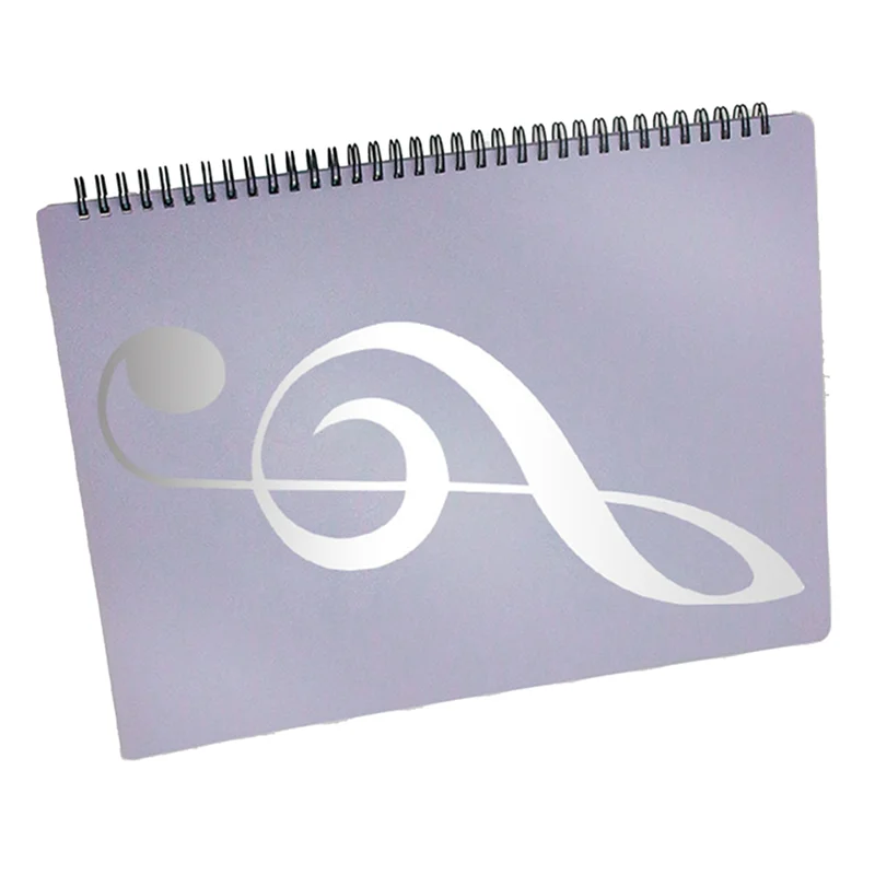 

RTSHE-3X Sheet Music Folder, 60 Pages Capacity, Sheet Music/Holder,Fits Letter Size A4, Writable & Detachable(Purple)