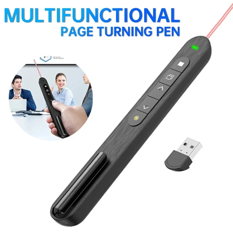 Portable PPT Clicker Wireless Presenter Remote Control Pen Presentation Click Pointer PPT Clicker For Classroom Office Teaching