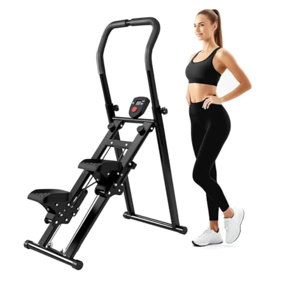 

Stair Stepper for HomePro Vertical Climber with LCD Monitor Foldable Cardio Exercise Machine with Adjustable Resistance Handleb