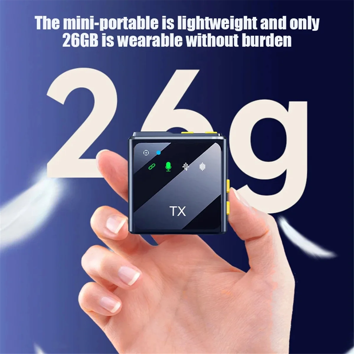 

A72Z интеллектуальное шумоподавление 2,4G чип беспроводной петличный микрофон идеальный дизайн для телефона прямая трансляция Plug Play