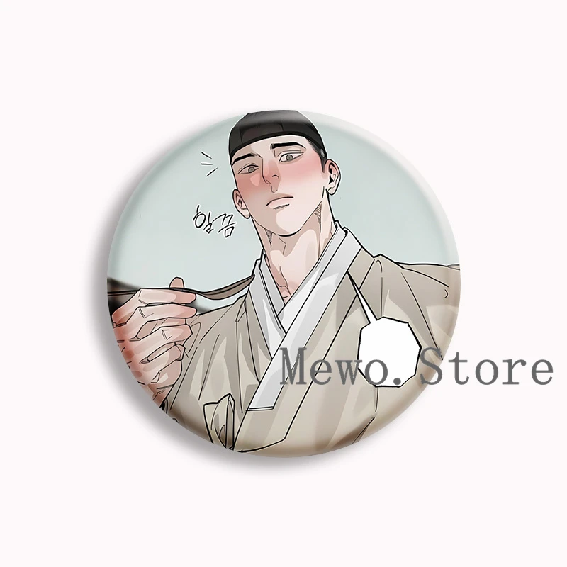 The Heart of the Lotus Anime Soft Button Pin BL Manhwa Boys Love Brooches Badge Bag Decor Accessories Fans Collect Friends Gifts - view 4