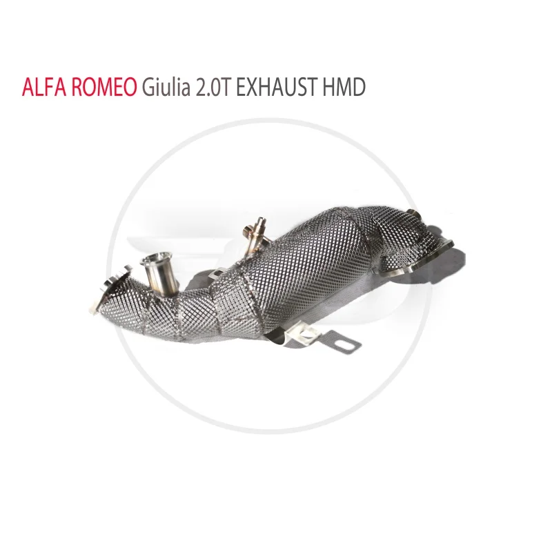 Head Section High flow Pipes Exhaust Pipes branch downpipe Exhaust Pipe with catalyst for Alfa Romeo Giulia 2.0T Car